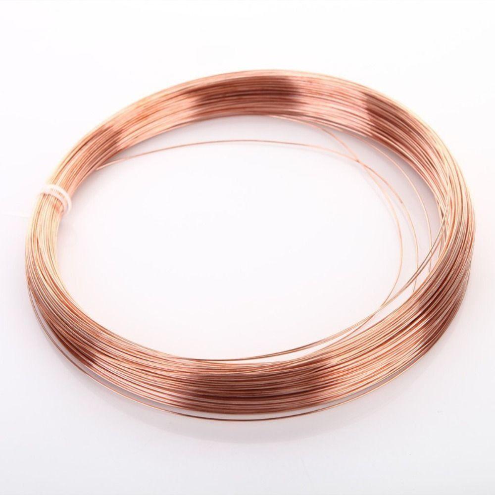 T2 Pure Copper Pure Copper Wire 0.1-2mm Copper Coil Wire Bare Copper Wire DIY Craft Projects