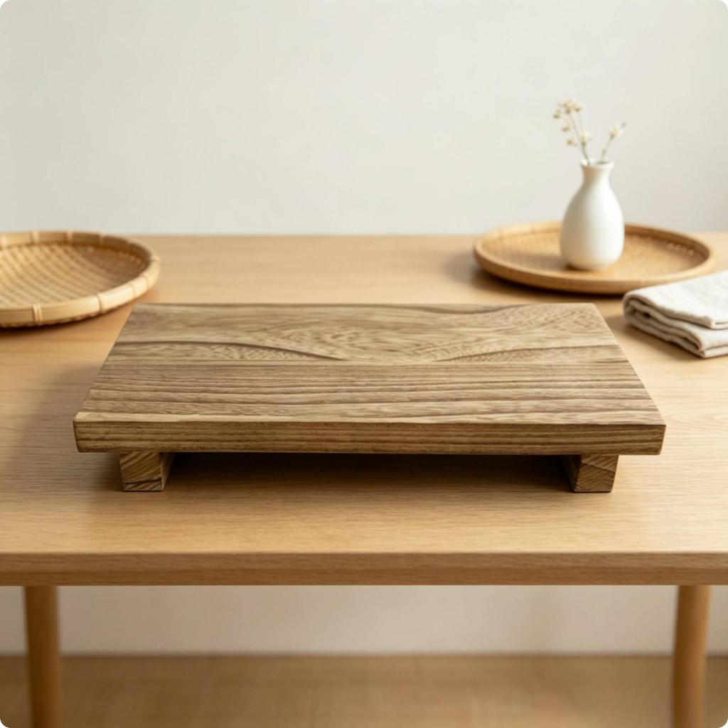 Sturdy Soap Holder Stand | Rectangular, Wooden Display Riser, Compact, Decor,