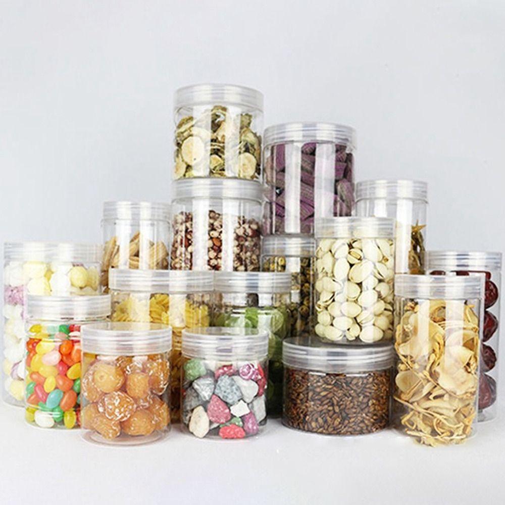 Cosmetic Tank With Cover Round Storage Box Sealed Cans Biscuit Tank Food Container Storage Tank