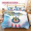 Chivas CD Guadalajara Pattern Bedding Quilt Set  Home Decoration  Gift (1 * duvet cover + 2 * pillowcase  without core)