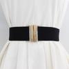 Solid Color Waist Strap Wide Waist Belts Exquisite Stretch Waistband  Women