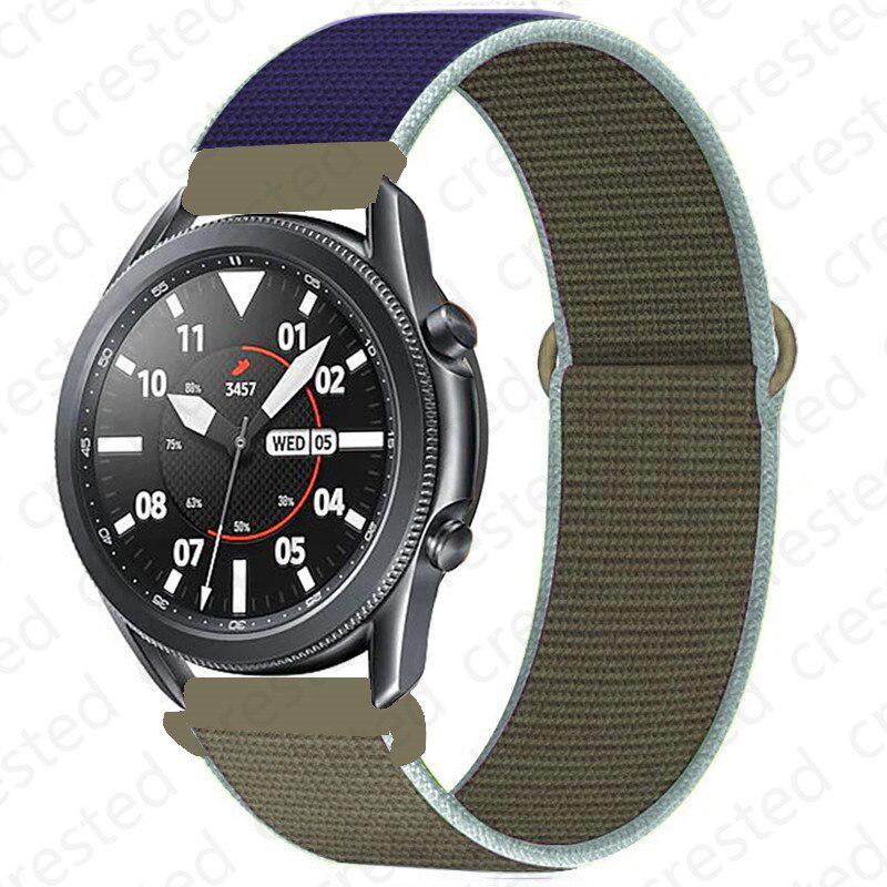 Ремешок 20/22 мм для Galaxy Watch 3/46/42 мм / активный 2 ремешка Samsung Gear S3 Frontier Sport нейлоновый браслет Huawei watch GT 2 41 45 мм