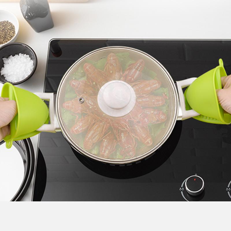 1 шт. Прихватки для духовки Силиконовые термостойкие прихваты-щипцы Кухонные прихватки-зажимы Держатель для кастрюль и прихватки для кухни