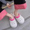 Hole Shoes Women's Summer New Ins Trend Fashion Breathable Outside Wear Non-slip Deodorant Heightening Bag Head Slippers