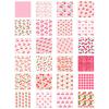 Birthday Party Decoration, Double Adhesive Paper, Pink, Cherry, DIY Gift Box, Packaging Paper, Party Decoration Supplies