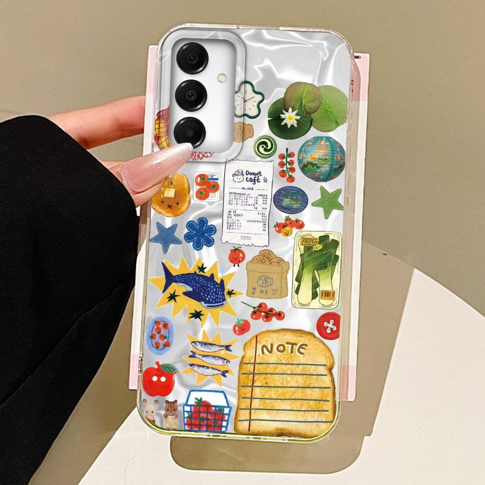 Винный лимонный чехол для телефона с морским пейзажем для Samsung Galaxy A55 A07 A17 A56 A36 A26 A16 A53 A06 A14 A24 A34 A54 A15 A25 A35