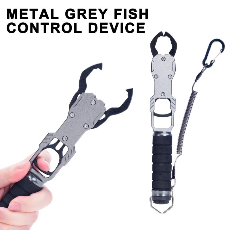 Fish Lip Grabber Fish Body Clamps Fishing Hand Tool Fish Clamps Fishing Gripper Fish Mouth Grabber Fish Controller Tongs