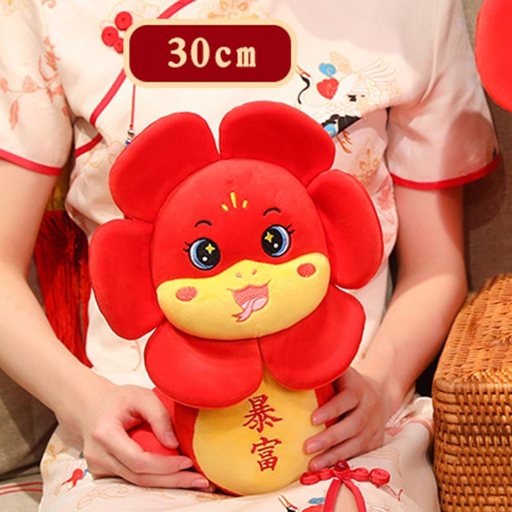 Мягкая кукла-талисман 2025 года Змеи, мягкая плюшевая змея, кукла, новогодние подарки