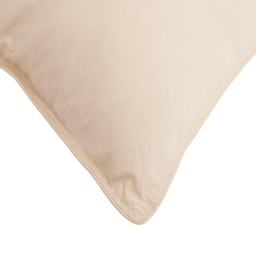 Pillow 2 pcs Beige 30 x 50 cm Kapok Fiber