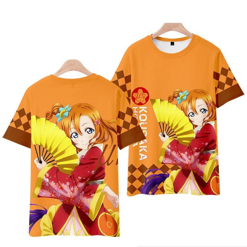 Аниме LoveLive! Супер звезда!! 3D футболка женская мужская летняя мода круглый вырез короткий рукав