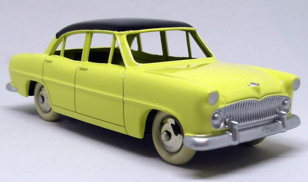 Dinky Toys Simca Versailles Diecast Model Car 1/43 Scale Yellow Reissue Collectible