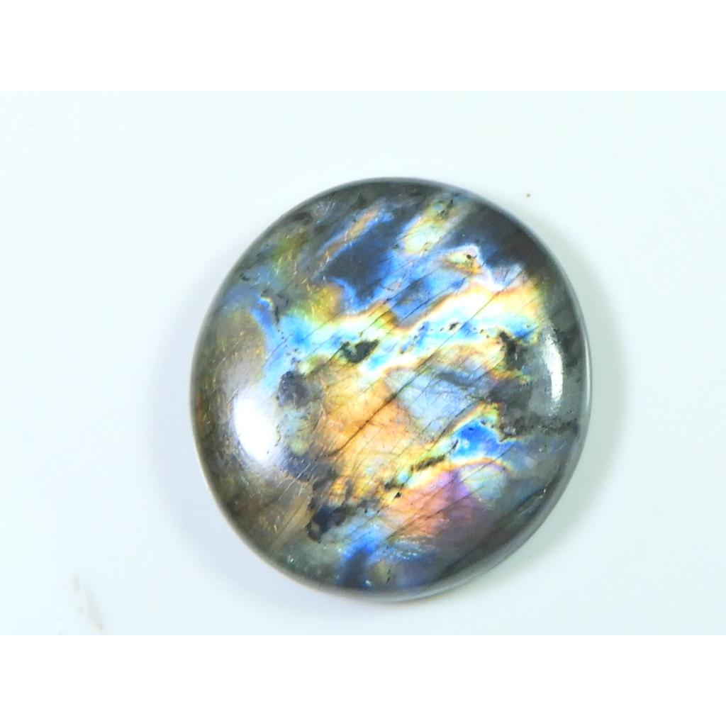 27X27ММ Натуральный Лабрадорит Фиолетовый Спектролит Круглый Кабошон Свободный Драгоценный Камень SK-3264