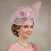 Pearl Vintage Fascinator Hat Elegant Masquerade Hair Band Retro Bride Headdress Stage Performance