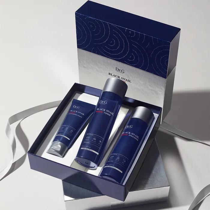 Набор Black Snail Homme Prestige (В комплекте 150 мл тонера + 150 мл эмульсии + 70 мл очищающей пенки)