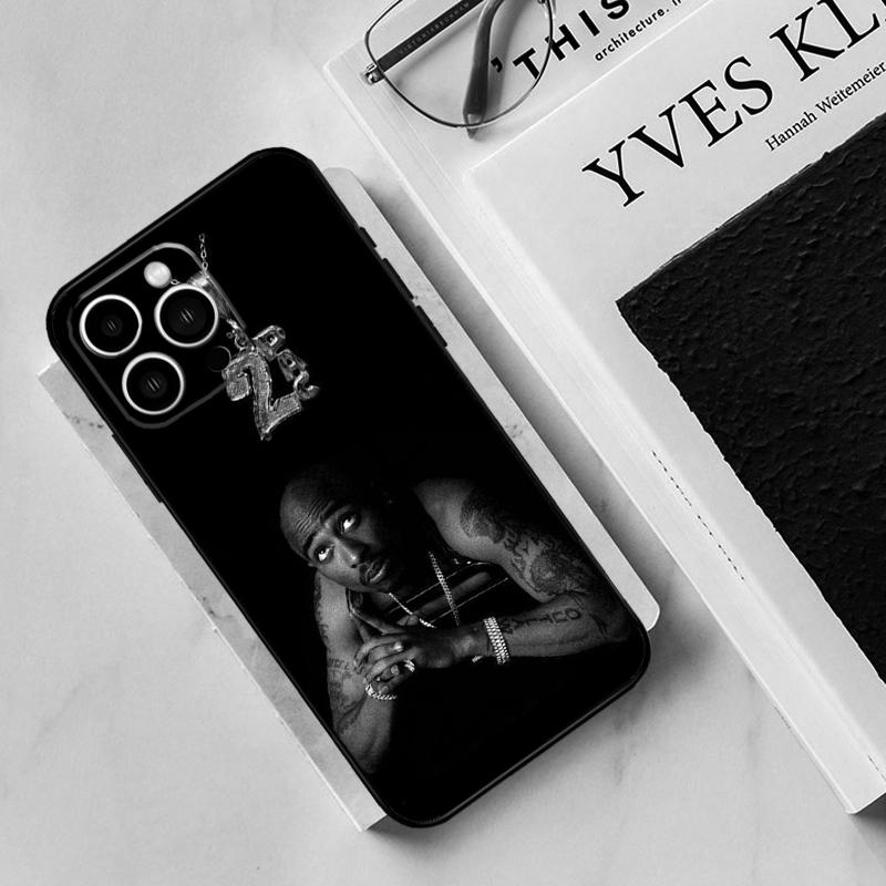 Rapper 2pac Singer Tupac Case For iPhone 17 Air 15 14 13 12 11 16 Pro Max Mini 15 16 Plus 16e Funda Silicone Cover