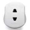 2 Pin to 3 Pin Electric Shaver Adaptor Socket Plug EU to UK Converter - White