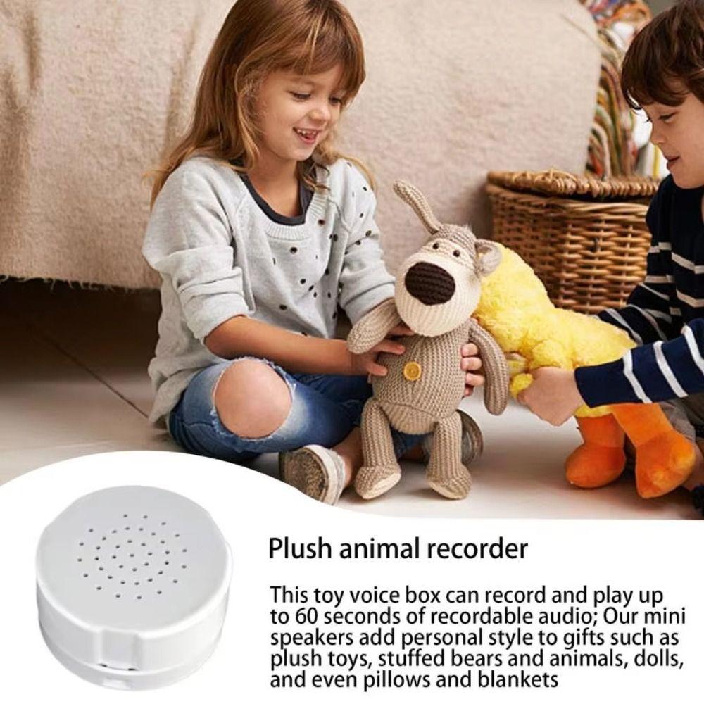 Clear Voice Stuffed Animal Sound Recorder 60 Seconds Stuffed Doll Voice Box Birthday Gift