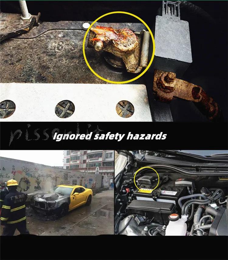 Крышка крышки автомобиля Защитная крышка аккумулятора ABS отрицательная защита аккумулятора для Toyota Land Vios Yaris Cruiser 200 FJ200 2008-2016