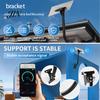 Roof Installation Bracket Terminal Plate Bracket, Weather Resistant High-Strength Carbon Steel Adjustable Wall Mount Solar Panel Holder Angle