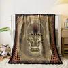 Amorphis Queen of Time Skull Art for all seasons blanket lunch break throw gift