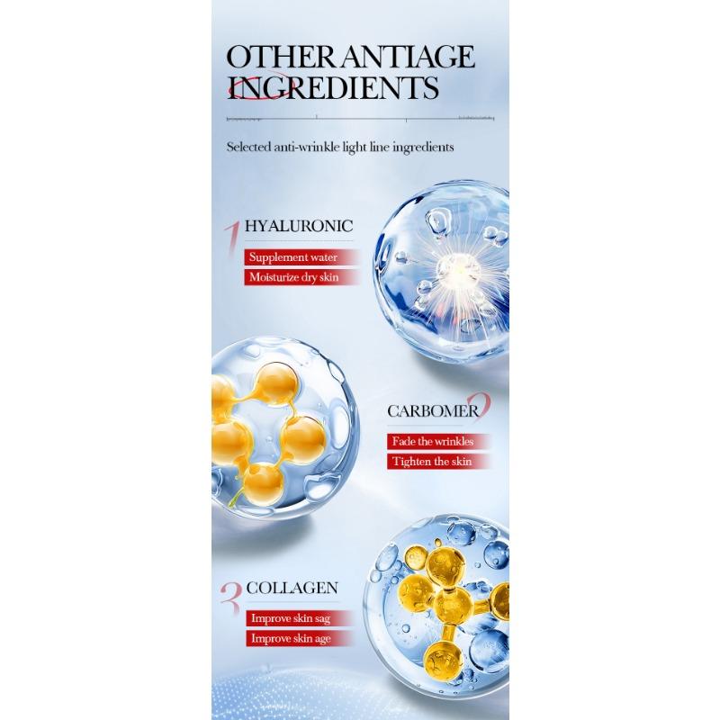 Улиточная эссенция Осветляющая двойная эссенция для лица Подтягивающая Отбеливающая Увлажняющая Восстанавливающая Улучшающая Темно-желтый