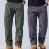Мужские брюки-карго, рабочая одежда, уличные мужские брюки с несколькими карманами, походные спортивные модные свободные брюки с несколькими карманами
