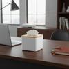Square Tissue Box Holder Wood, PP Storage Organizer Kitchen Tissue Box Cover  Home Use