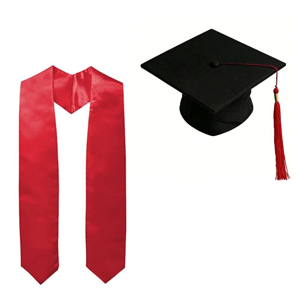 Bachelor Cap Graduation Season Set Solid Color University Graduation Set Graduation Ceremony