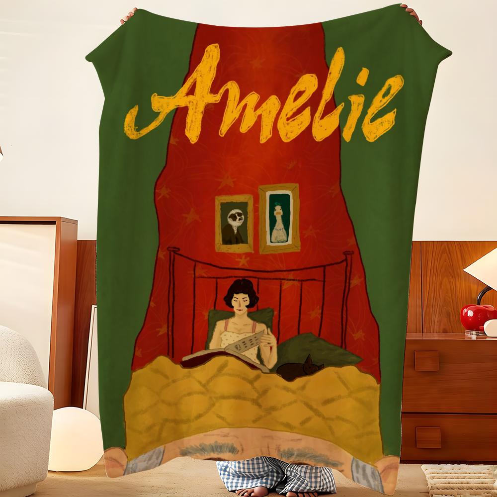 Плед a-amelie, Фланелевый плед, Легкий, Уютный, Прочный, Моющийся, Милый, Прохладный