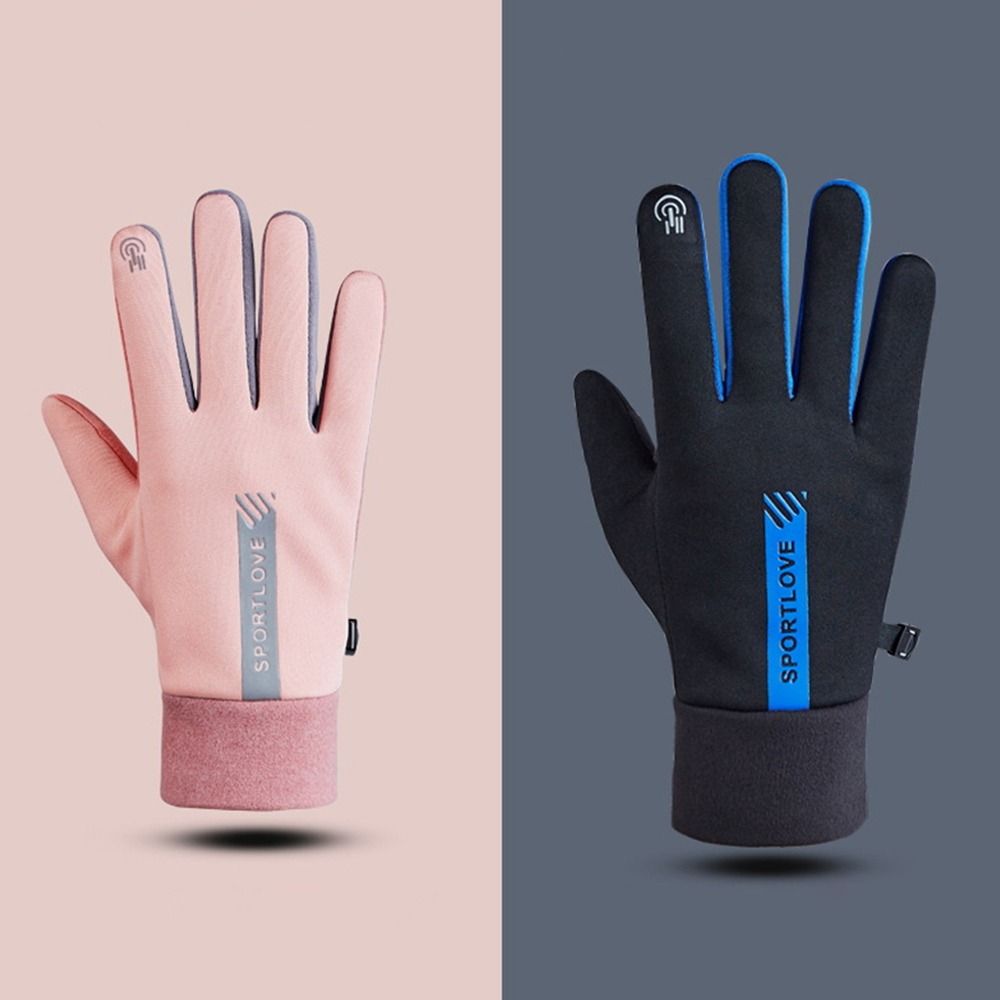 Outdoor Touch Screen Riding Cycling Cold Proof Windproof Full Finger Mittens Winter Gloves