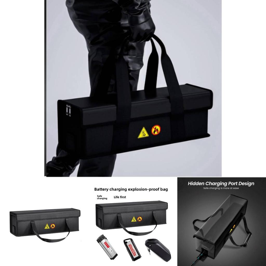 Electric Bike Battery Organizer Pvc Waterproof Fireproof Explosionproof For Safe Storage