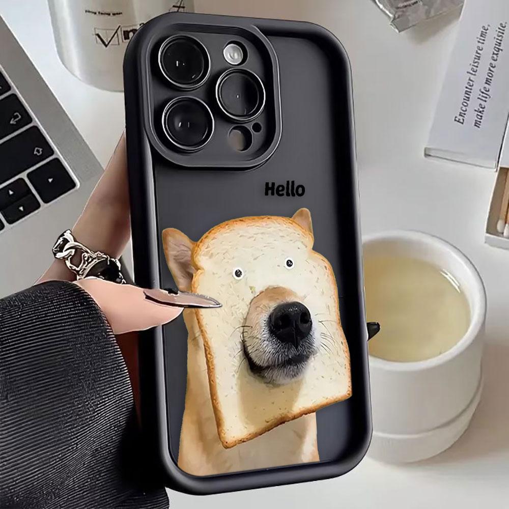 Забавный Милый Животный Собака Чехол Для Телефона Для iphone Apple 17 AIR 16 16E 11 12 13 14 15 XR Plus Pro Max Силиконовый Чехол Funda Shell Cover