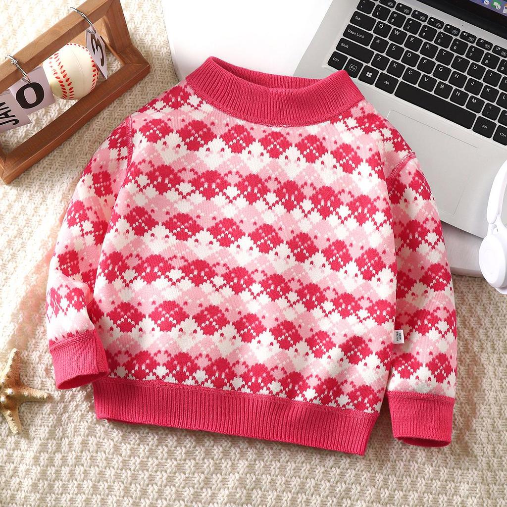 Children's Fleece-Lined Sweater 2023: Cozy, Thick Knit, Boneless Long-Sleeve for Boys & Girls