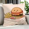 Food BBurger Чехол для кушона Набор чехлов для кушона Шт x x x Наволочка Декоративный Диван Домашний Декор