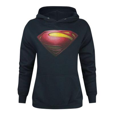 Женская/женская толстовка с логотипом Man Of Steel