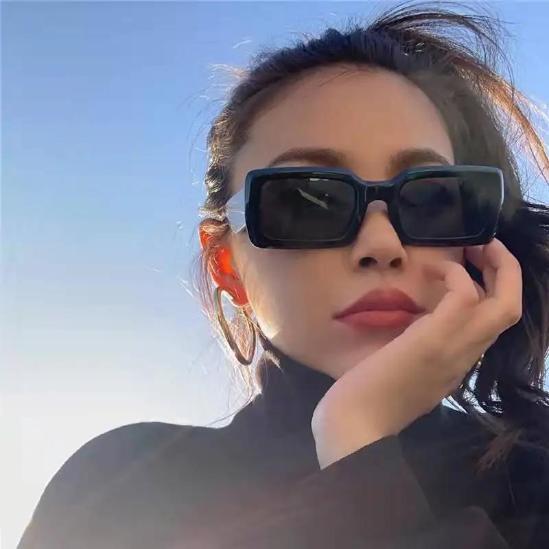 Защита от УФ легкие удобные прочные высокое качество ретро модные квадратной формы зеленые женские мужские солнцезащитные очки