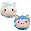 2 in 1 Shower Loofah Bath Sponge with Hanging Rope Cartoon Cat Soft Exfoliating Loofah Ball for Kids Rich Lather Body Scrubber
