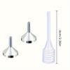 Small Metal Funnels and Straws for Perfume and Essential Oils In 2/3/5 Pieces, Which Are Convenient for Distributing and Adding Various Liquids