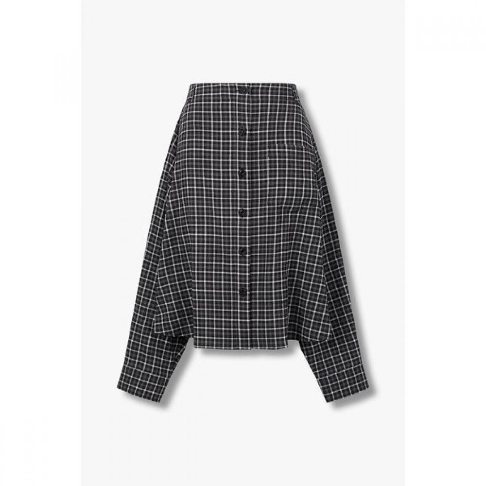 Studio Tomboy Two Way Check Shirt Skirt 9106221219ct