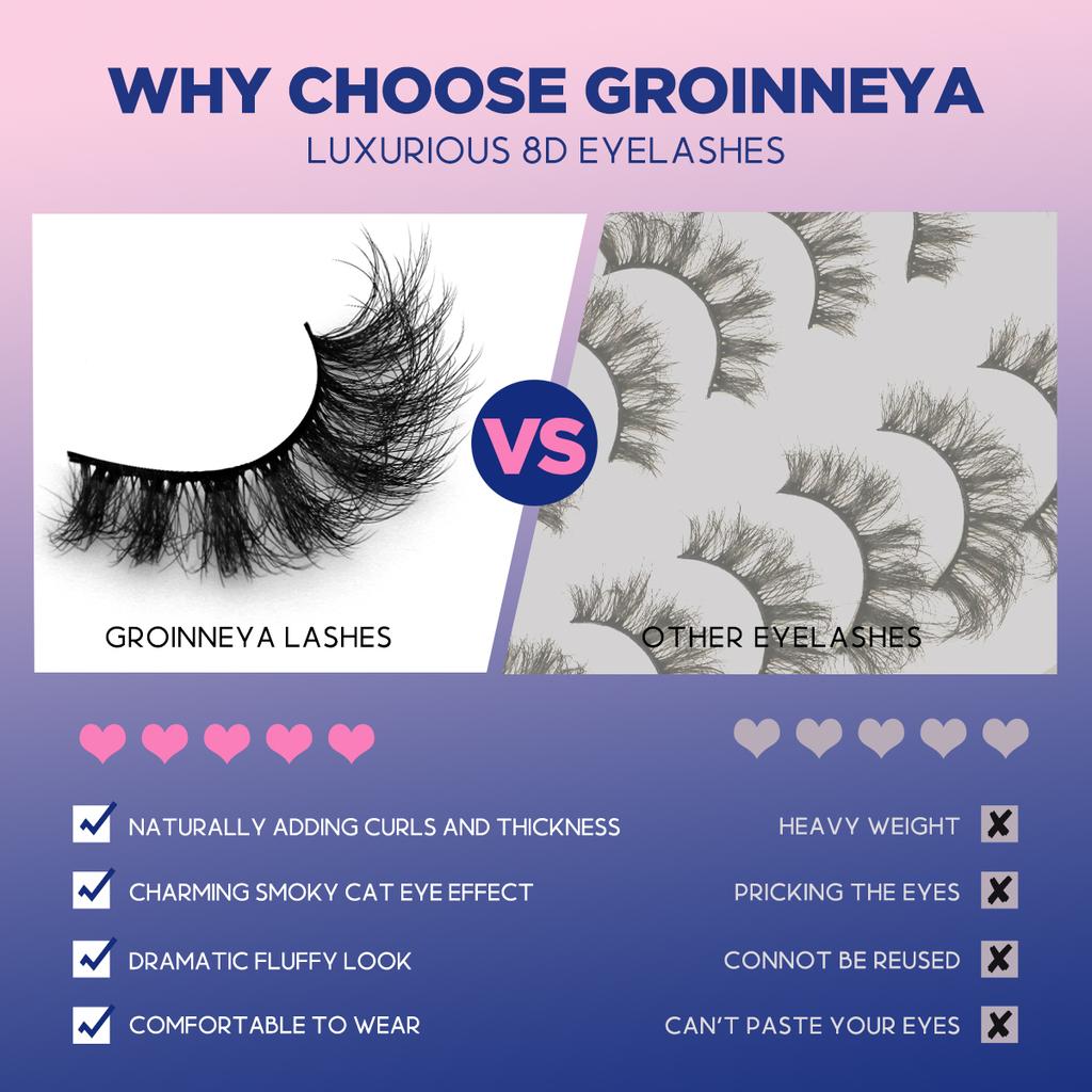 Пушистые норковые ресницы 5/7 пар ресниц Искусственные норковые ресницы Долговечные драматические объемные ресницы Наращивание густые длинные