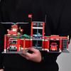 774pcs Fire Station Model Building Blocks Truck Helicopter Firefighter Bricks City Educational Toys For Children Gift