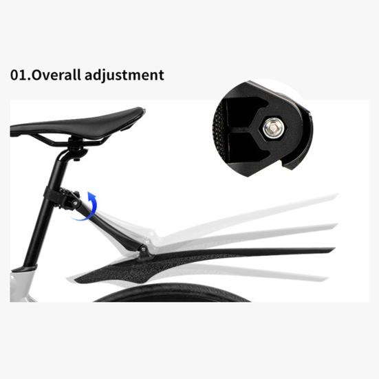 Велосипедное крыло регулируемое водонепроницаемое легкое универсальное заднее крыло для горного велосипеда, шоссейного велосипеда, брызговик, аксессуары для велосипеда