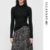 ELLASSAY Women's Wool Mock-Neck Knit Sweater