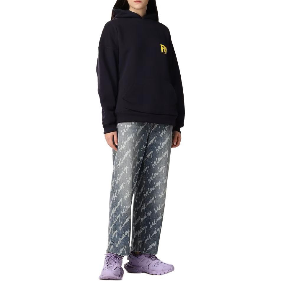 Balenciaga Двусторонняя толстовка с капюшоном и завязками 682144TLVM44084