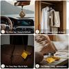 Genuine Leather Biscuit Shaped Aromatherapy Sachet Long Lasting Fragrance Car Home Scented Bag Pendant Decoration