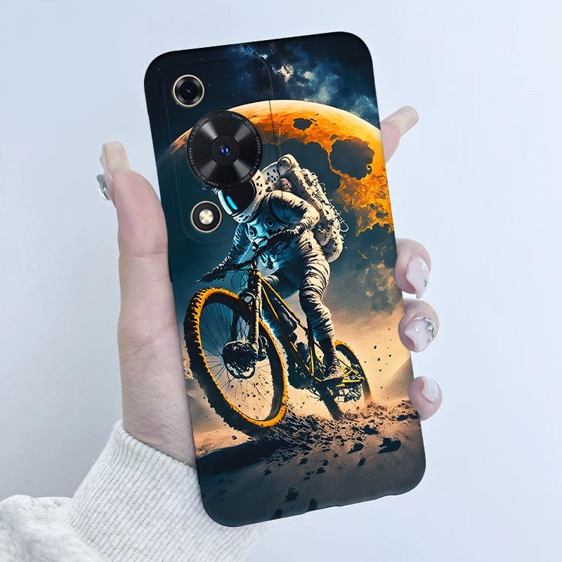 Чехол для телефона Huawei Nova Y72 Чехлы 6,75" Милый Чехол-Панда Астронавт Для Huawei Enjoy 70 NovaY72 MGA-LX3 Мягкий Силиконовый Корпус