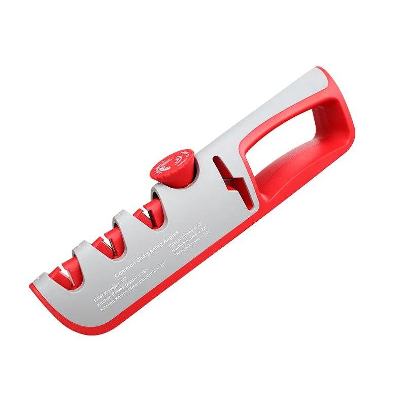 Knife Sharpener Angle Adjustable 4 Stages Scissors Sharpening Stone Professional Kitchen Grinder Knives Whetstone Sharpener Tool