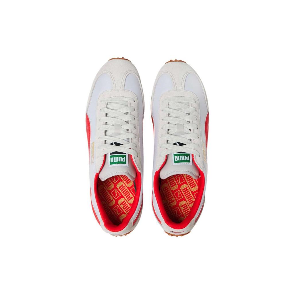 Puma Кеды Whirlwind Classic из натуральной кожи, повседневные, унисекс, серые, красные, 374849-10