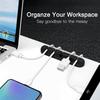 Силиконовый органайзер для USB-кабелей, намотка для зарядного кабеля USB, настольные зажимы для организации, держатель для кабелей для мыши, наушников, аксессуаров