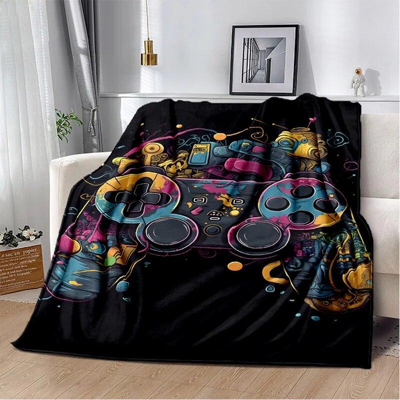 Одеяло для игровой консоли Game Boy GamePad в стиле ретро, ​​мягкое одеяло для дома, спальни, кровати, дивана, пикника, путешествия, офиса, одеяло, детское одеяло